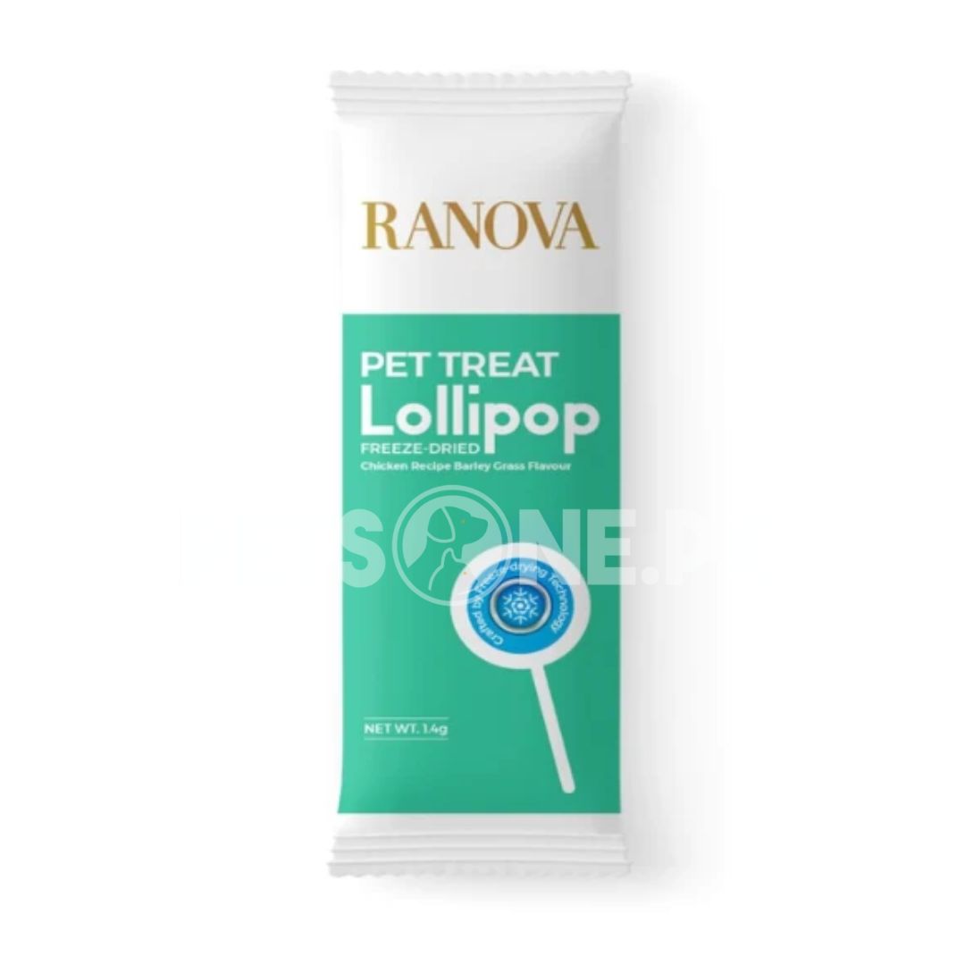 RANOVA Freeze-Dried Pet Treat Lollipop (Chicken Recipe Barley Grass Flavour)