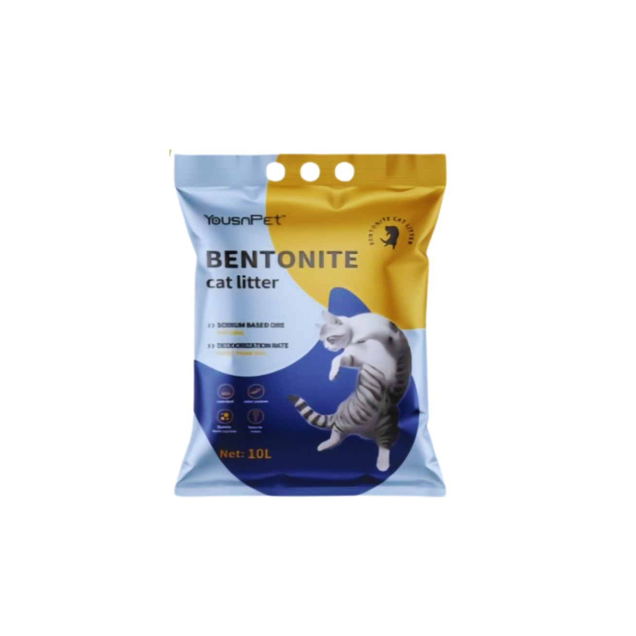 YousnPet Bentonite Cat Litter 10L